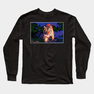 Tiger Pop art 5 Long Sleeve T-Shirt